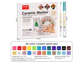 Marcadores para ceramica 24 unidades